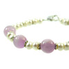 Exclusive bracelet &quot;Violia&quot; Kunzite, Pearls