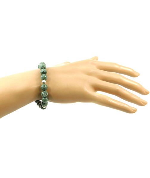 Exclusive bracelet Seraphinite, Fluorite