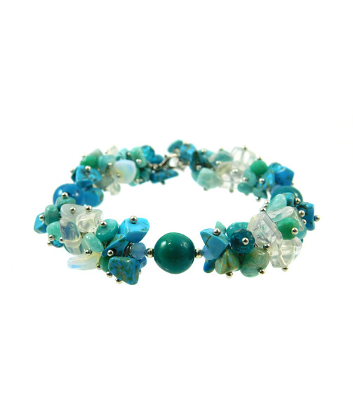 Exclusive bracelet "Mountain Spring" Chrysokola