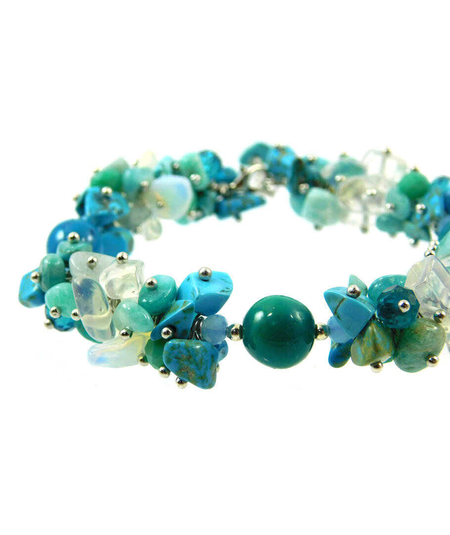 Exclusive bracelet "Mountain Spring" Chrysokola