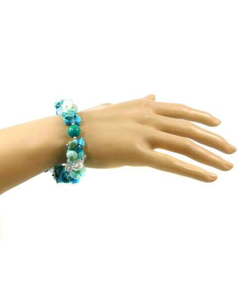 Exclusive bracelet "Mountain Spring" Chrysokola