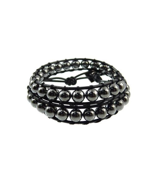 Exclusive double bracelet "Chan Lu" Hematite