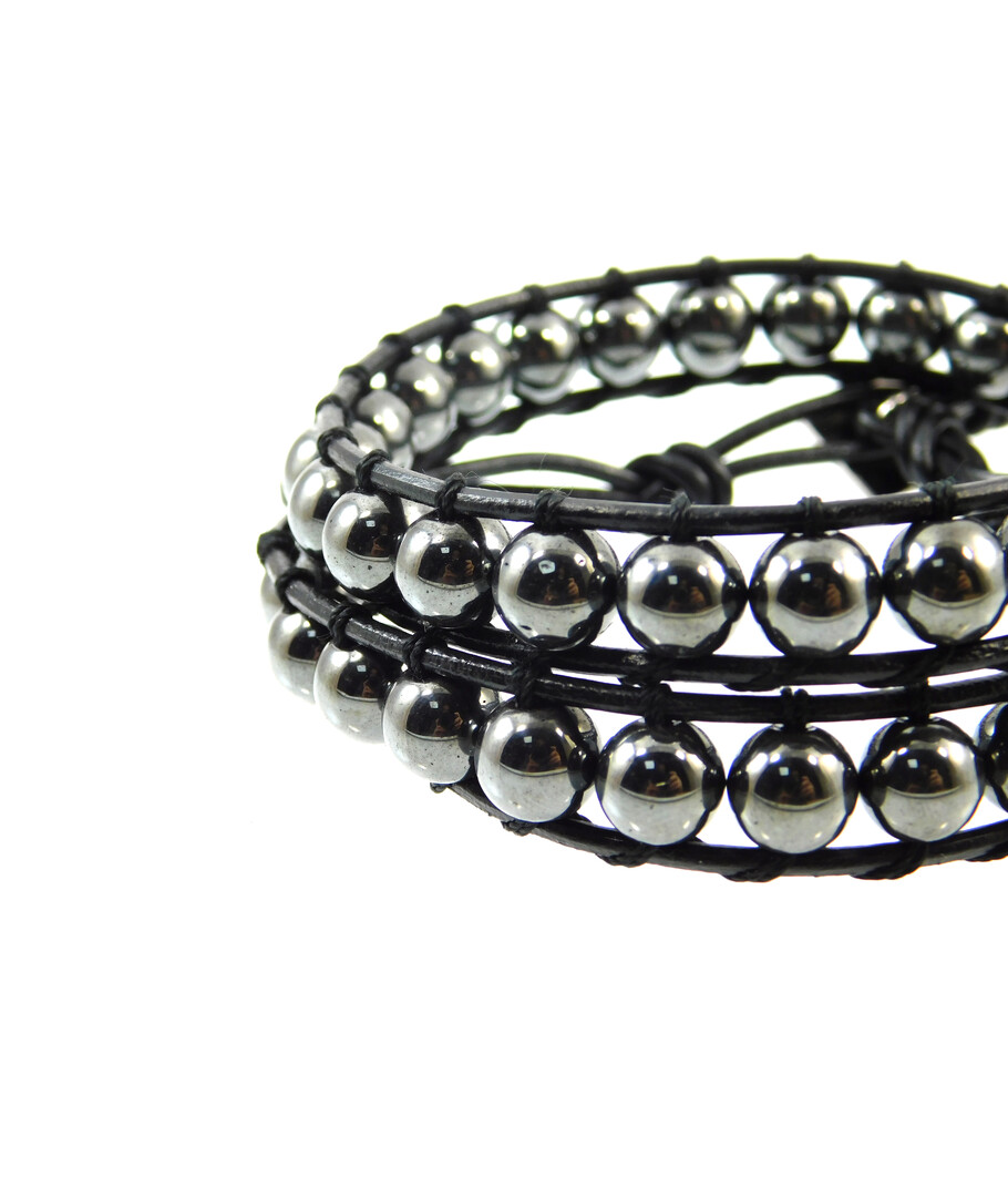 Exclusive double bracelet "Chan Lu" Hematite