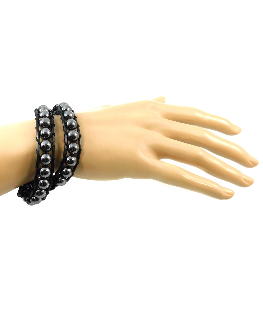 Exclusive double bracelet "Chan Lu" Hematite