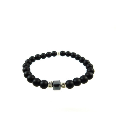 Exclusive bracelet "Couple" Shungite, Hematite