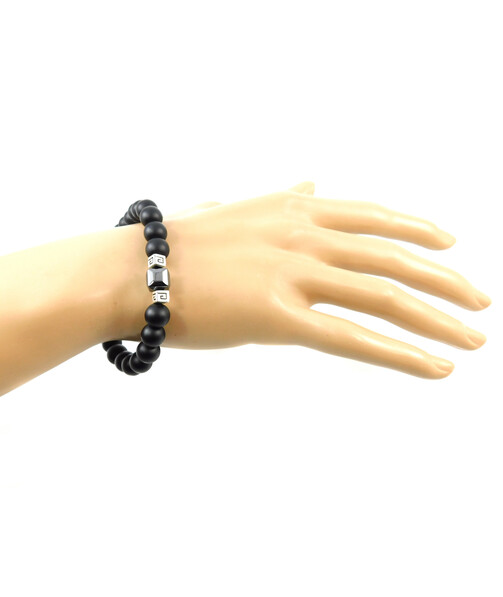 Exclusive bracelet "Couple" Shungite, Hematite