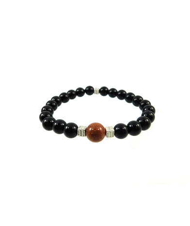 Exclusive bracelet "Couple" Agate, Aventurine brown