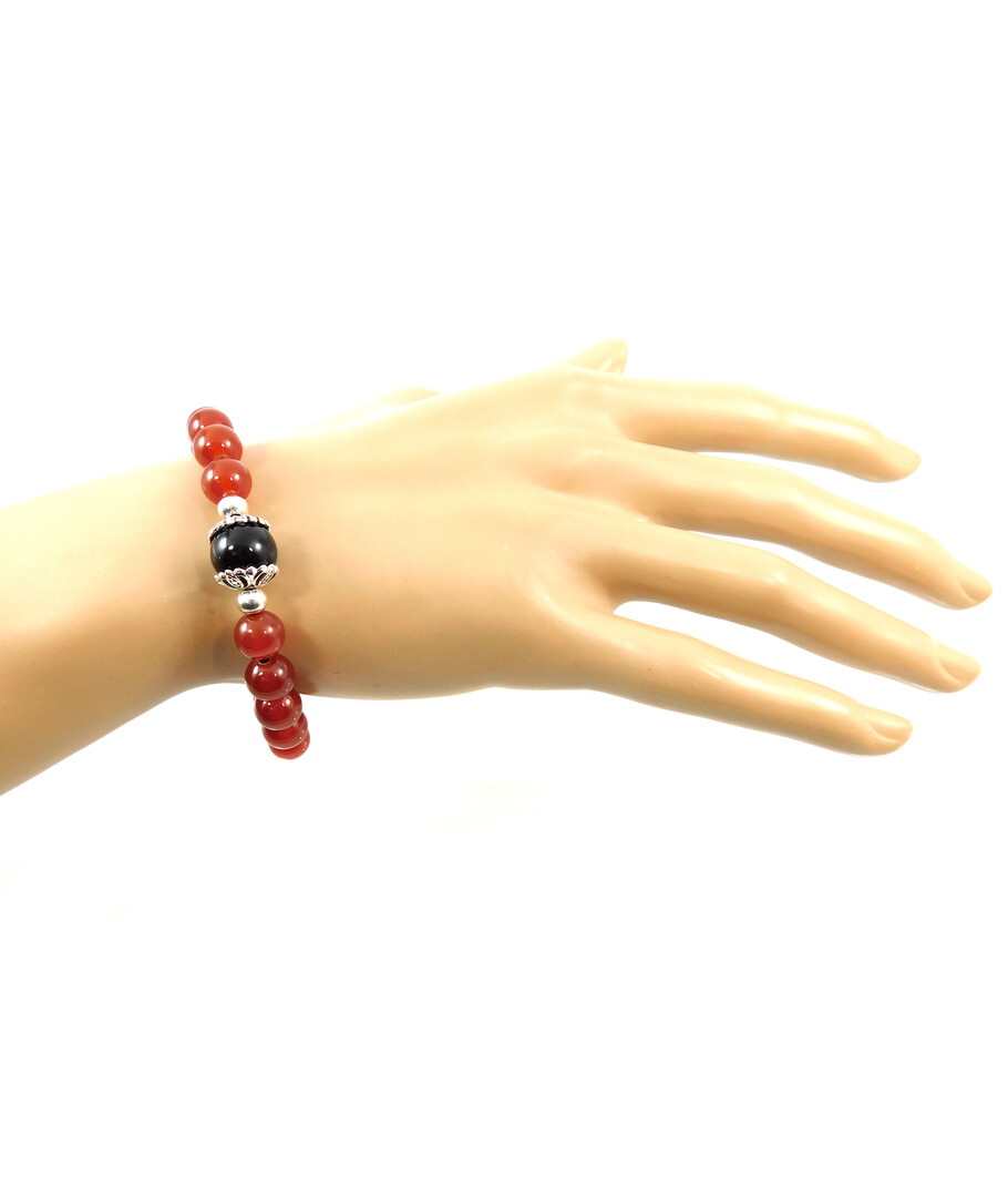 Exclusive bracelet "Pairny" Carnelian, Agate