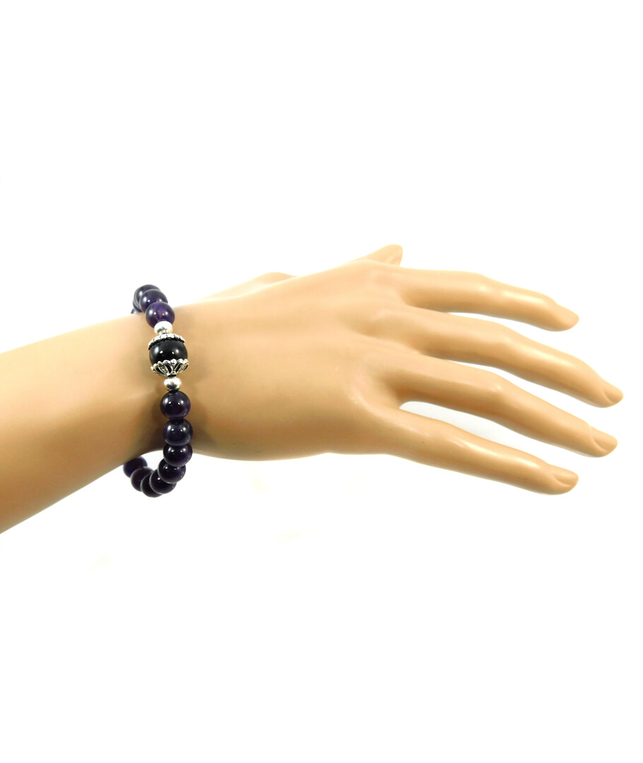 Exclusive bracelet "Couple" Amethyst, Agate