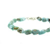 Bracelet Larimar galotka, silver