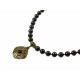 Эксклюзивное ожерелье "Этнический стиль" Гранат, Агат (Коллекция "Этника")