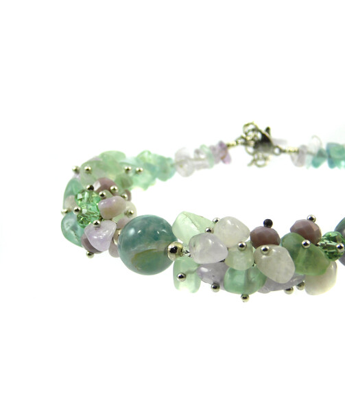 Exclusive bracelet "Gentle Fluorite"