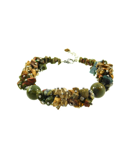 Exclusive bracelet "Caramel flavor" Jasper