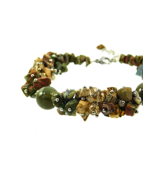 Exclusive bracelet "Caramel flavor" Jasper