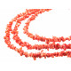 Эксклюзивное ожерелье "Воротник коралловый" Коралл 3-рядное