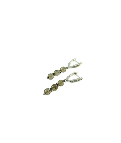 Topaz earrings 6 mm facet