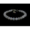 Bracelet Moonstone 6 mm, silver