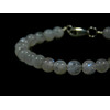 Bracelet Moonstone 6 mm, silver