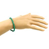 Bracelet Malachite 5 mm, silver