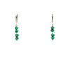 Malachite earrings 5 mm