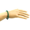 Malachite bracelet 6 mm, silver