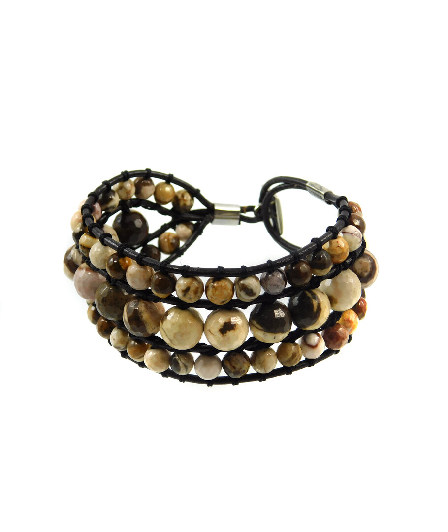 Exclusive triple bracelet "Chan Lu" Jasper