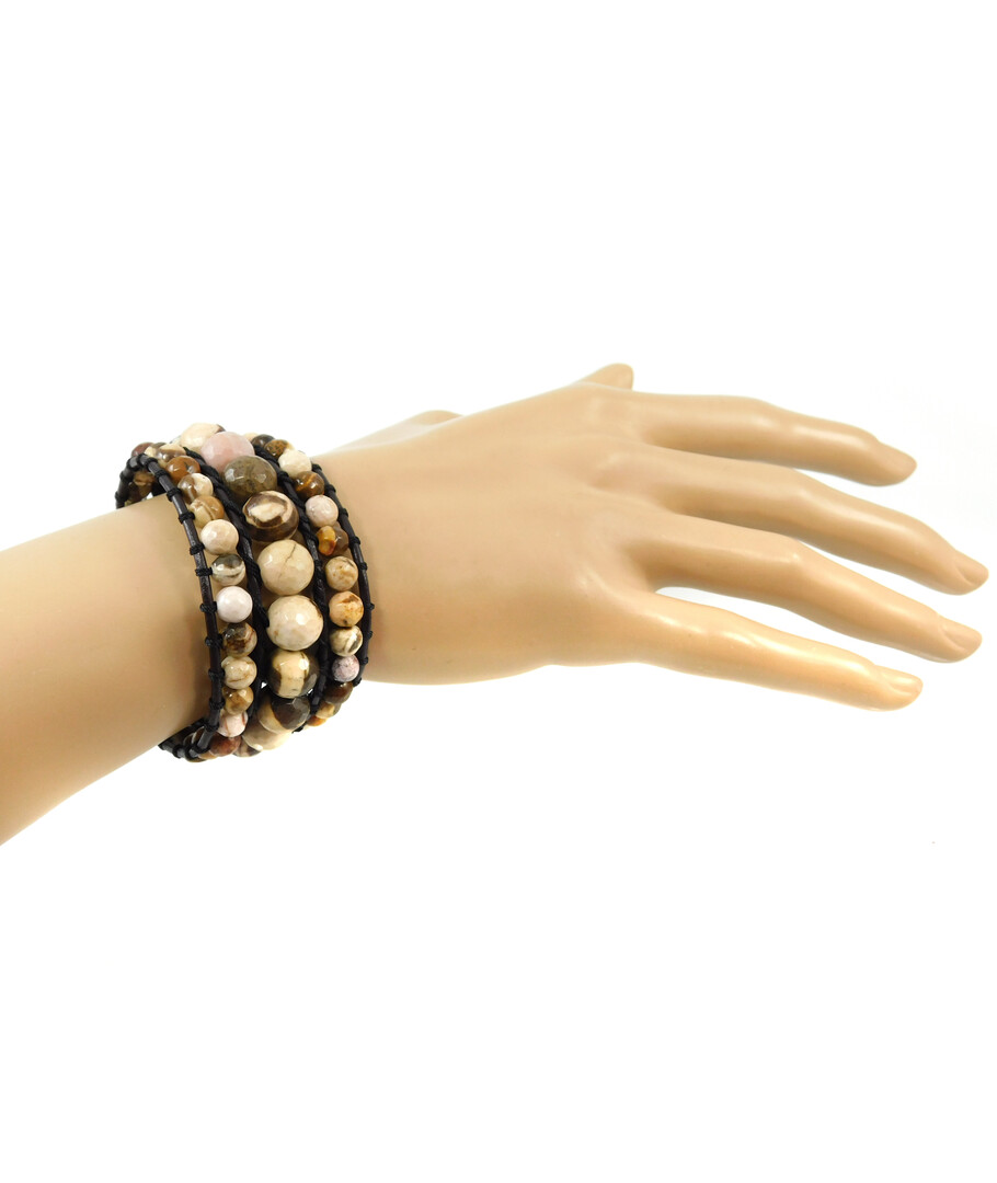 Exclusive triple bracelet "Chan Lu" Jasper