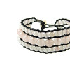 Exclusive triple bracelet &quot;Chan Lu&quot; Rose quartz