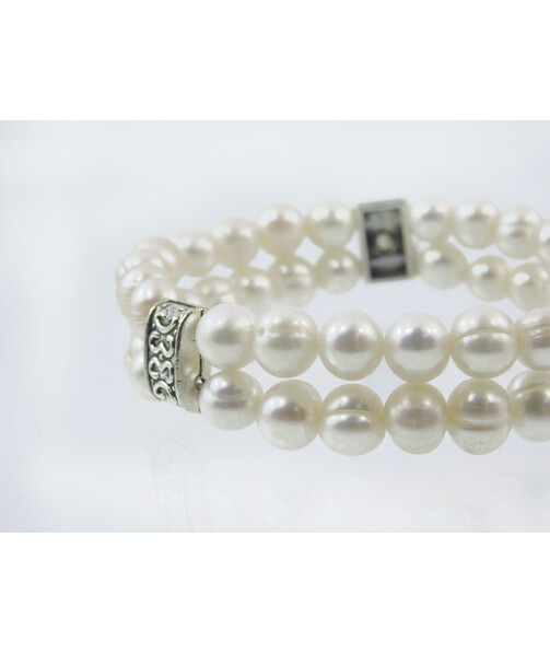 Exclusive bracelet Pearls 8-9 mm 2-row