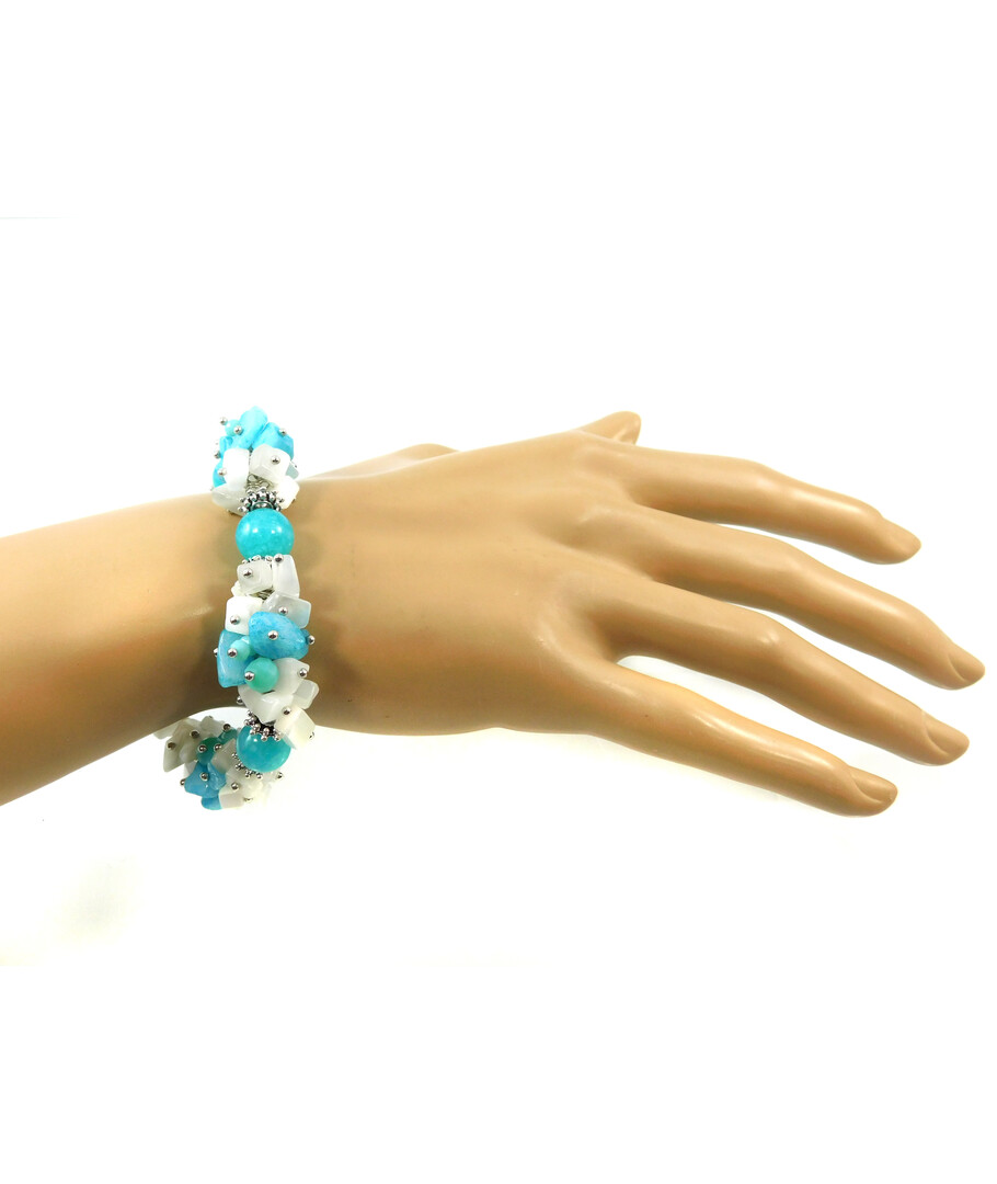 Exclusive bracelet "Sea Lagoon" Aquamarine