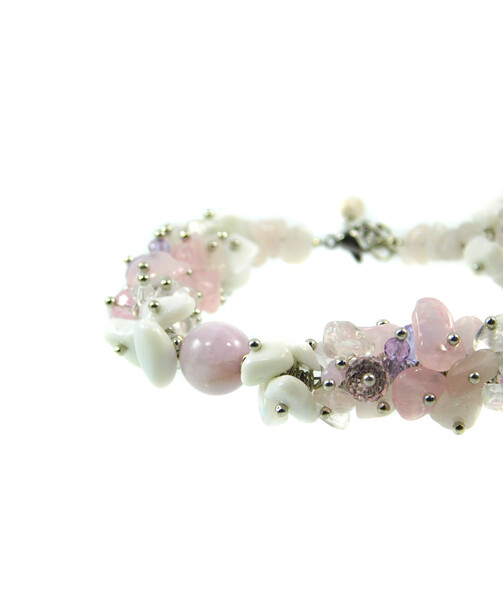 Exclusive bracelet "Pink tenderness" Kunzite