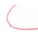 Ожерелье Кварц грань 3 мм розовый 