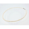 Pearl necklace 8mm silver 