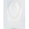 Pearl necklace 8mm silver 