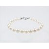 Bracelet Pearls 8 mm, silver, white