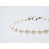 Bracelet Pearls 8 mm, silver, white