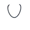 Necklace Black pearls 8mm 47cm silver