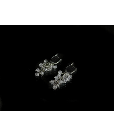 Exclusive earrings "Women's style" Mountain face 3.5 mm 