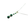 Exclusive pendant Malachite 10-3.5 mm 