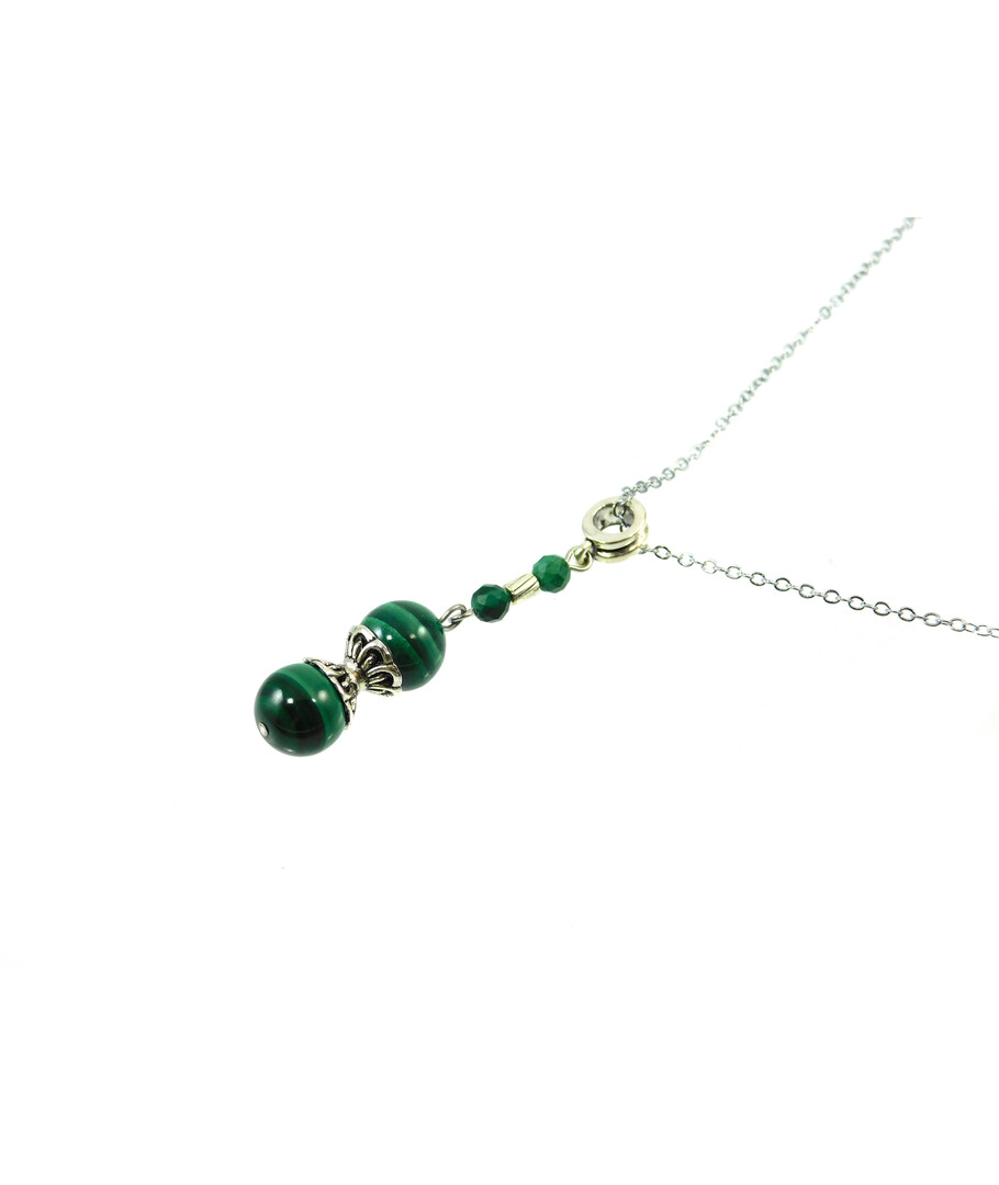 Exclusive pendant Malachite 10-3.5 mm 