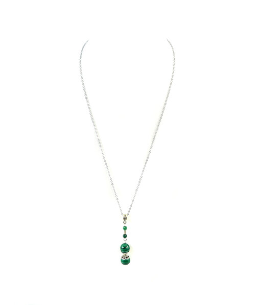 Exclusive pendant Malachite 10-3.5 mm 