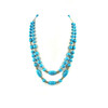 Exclusive necklace &quot;Dorothea&quot; 2-row Turquoise