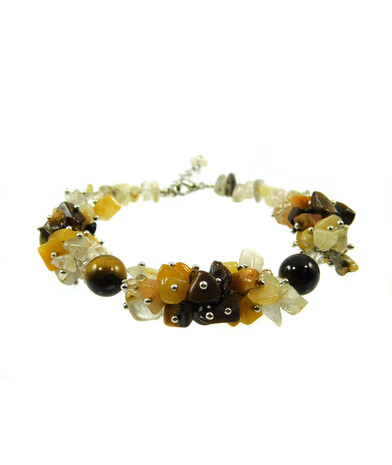 Exclusive bracelet "The aroma of coffee" Tiger's eye