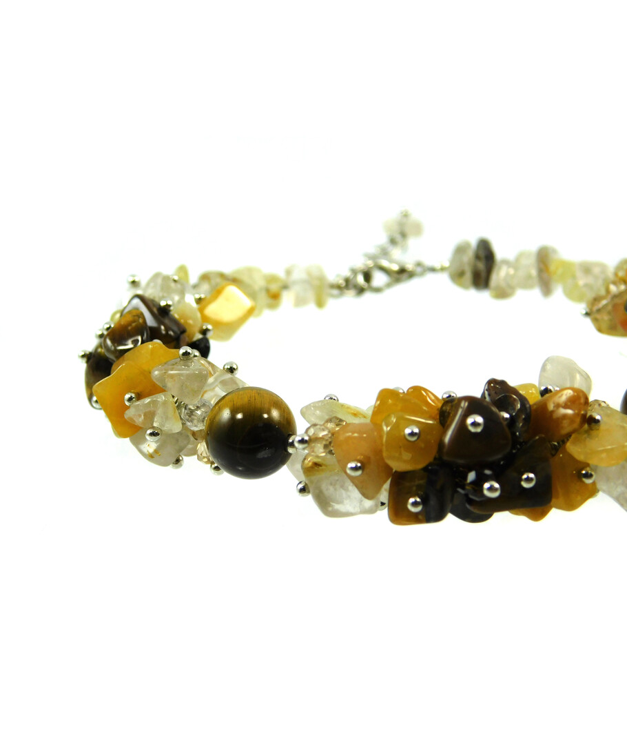 Exclusive bracelet "The aroma of coffee" Tiger's eye