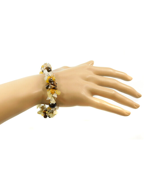 Exclusive bracelet "The aroma of coffee" Tiger's eye