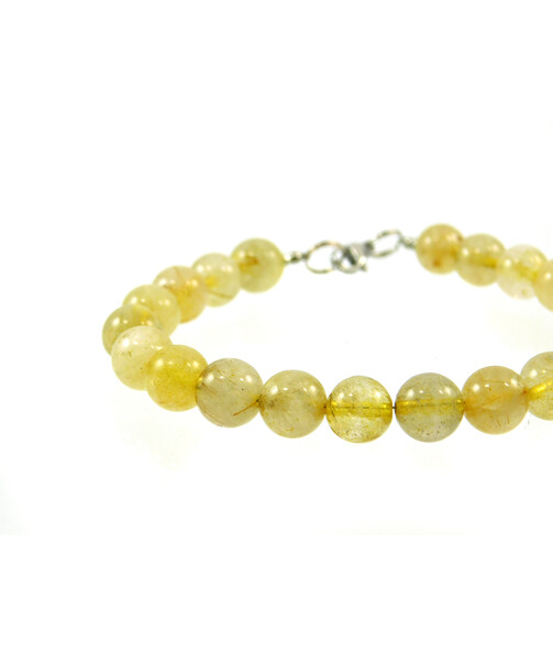 Bracelet Rutile quartz 8 mm