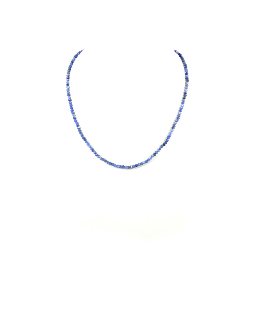 Sodalite necklace 3 mm. facet