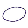 Amethyst facet necklace 6 mm.