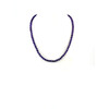 Amethyst facet necklace 6 mm.