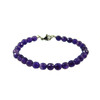 Amethyst facet bracelet 6 mm